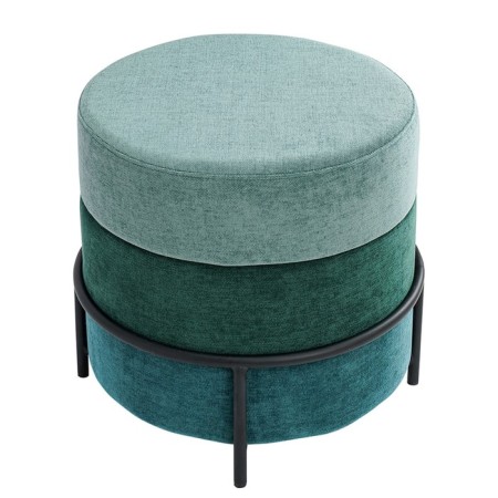 Norunn Puff, 480 × 480 × 450 mm, Shenill, green color-3