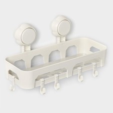 Regiment on vacuum suction cups, 30 × 13 × 16 cm, white color