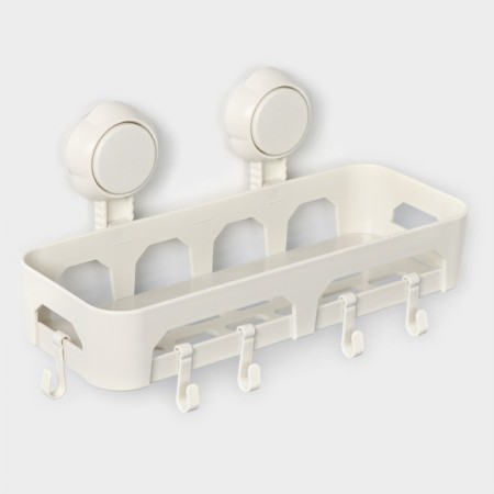 Regiment on vacuum suction cups, 30 × 13 × 16 cm, white color