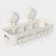 Regiment on vacuum suction cups, 30 × 13 × 16 cm, white color
