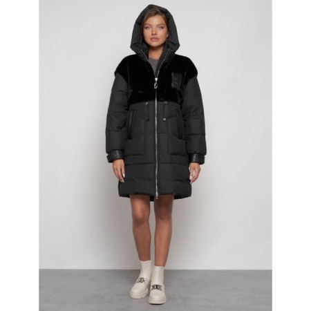 Winter jacket, size 46, black color-4