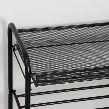 Shoe stand, 5 tiers, 45 × 30 × 95 cm, black color-2