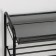 Shoe stand, 5 tiers, 45 × 30 × 95 cm, black color
