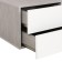 Tumbling bedside Elton №2 Obvornoye, 400x320x360, concrete/MDF white glossy