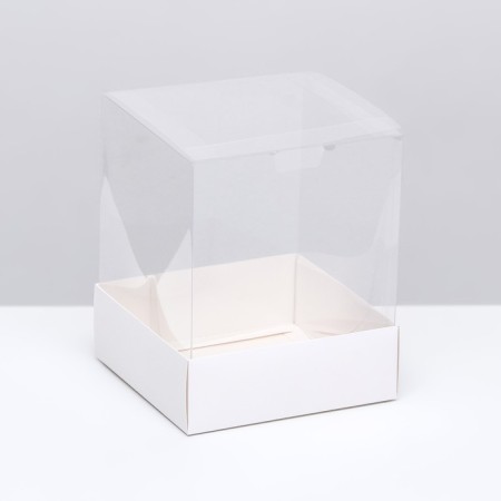 Packaging for confectionery, white, 14.5 x 14.5 x 17.5 cm