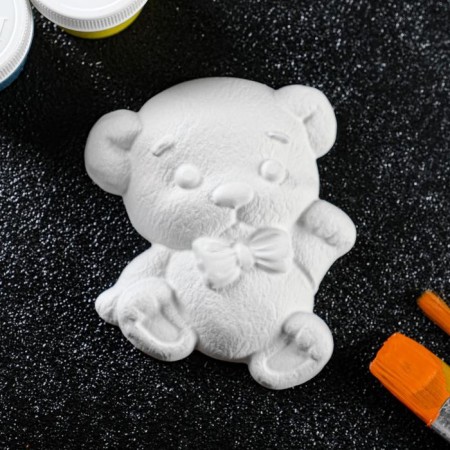 Figure for coloring "Bear with Bantik" 8x8x1cm