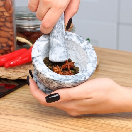 Stupa with pestle, 130 ml, 10cm No. 6-5