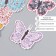 Butterflies cardboard "Flower. Tints" set 12 pcs h = 4-10 cm on magnet