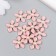 Decor for creativity plastic "Flower with pearl" pink, gold 0.3x1.8x1.8 cm
