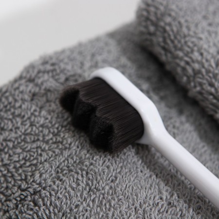 Superjugous toothbrush, 10,000 bristles, ribbed, white-2