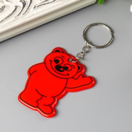 Browler plastic reflective "Bear" mix 5x5.5 cm-2