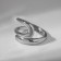 The ring "minimal" the arc, the color is silver, dimensionless