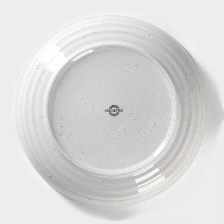 Porcelain salad Magistro Urban, 1250 ml, D = 23 cm, white color in specking-3