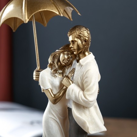 Souvenir Polystone Romance "A couple under an umbrella" 29x8x11 cm-4