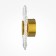 Bra Maytoni Mod343WL-L5BS3K3 SPARKLE, 70x250x250 mm, LED, 5W, 300LM, 3000K, brass color