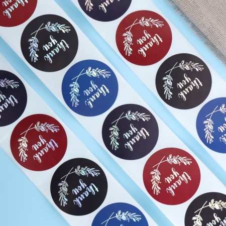 Stickers in the roll "Whok You", holography, 500 pcs, 3.8 x 3.8 cm-2