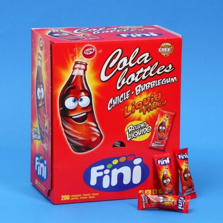Chewing gum COLA BOTTLAS with filling cola lemon-lam, 6 g