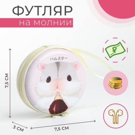 Case for coins/headphones with lightning, white color