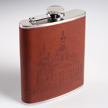 Set "Cathedral" 5 in 1: Flake 240 ml + flask 90 ml + glass + funnel + handle-2