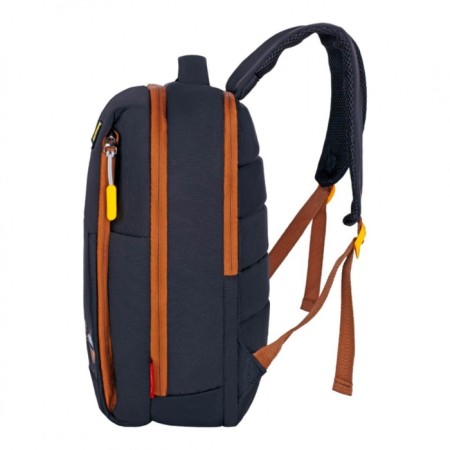 Youth backpack 39 x 26 x 10 cm, ergonomic back, Across G6, black/yellow G-6-2-1