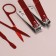 Manicure set, 7 items, in case, beige color