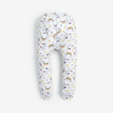 Sliders for a girl, white color/unicorns, height 80 cm