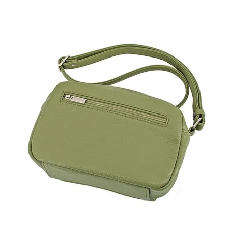 Female bag, artificial leather, green 20x7x14 cm-2