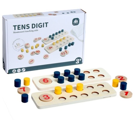 Game wooden set "Learning to count" 22.5 × 7 × 2.8 cm