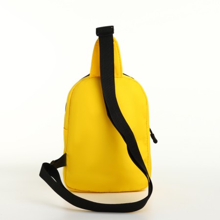 Textura lightning bag, external pocket, yellow color-2
