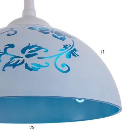 Lamp Bayerlux cap "Rocell" 1 lamp E27 40W White blue d.250-4