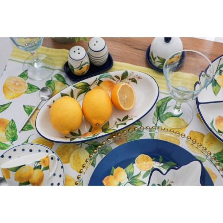 Oval shade "Lemon", 28 × 14.5 cm, white color-5