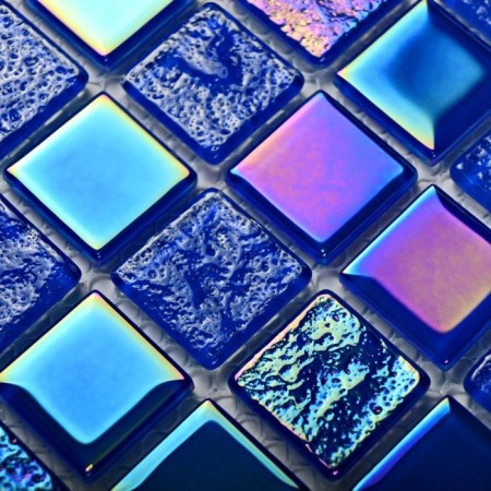 Glass mosaic Bonaparte Bondi Dark Blue-25, 300x300x4 mm-2