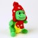 Soft toy "Dragosh", in a red hat, 15 cm, green color