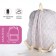 School backpack from textiles on lightning, 3 pockets, lilac color