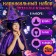 Carnival set "Beautiful Witcher", hat, cape, wig, purple color