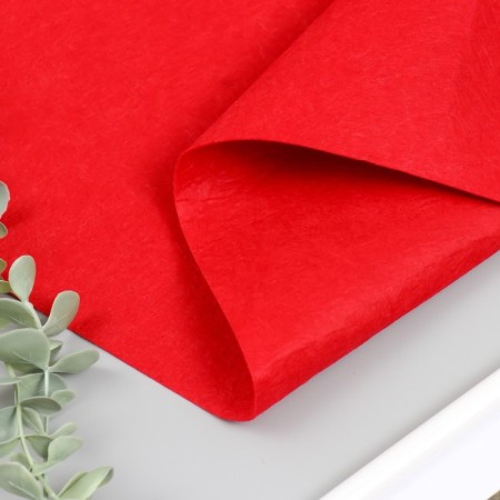 Soft 1 mm felt in the roll "chili pepper" 50x70 cm