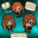 Aquamosaic "Wizards", 3 figures, 1109 balls