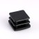 Inner plug 30x30 mm, universal, black