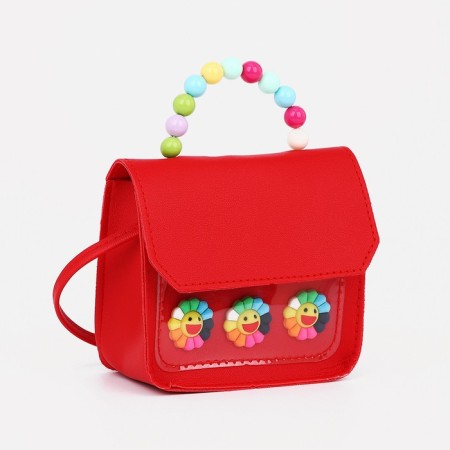 Baby bag on a magnet, red color