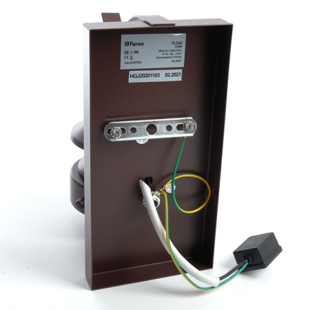 Garden-park lamp Feron PL540, IP44, E27, 60 W, 150x240x400 mm, brown color-3