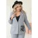 Female costume: jacket, trousers, size 48, gray color