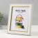 Photo frame plastic 15x20 cm "Golden waves and points" white 18.5x23.5 cm