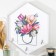 Decorative hooks 3 hooks "Tulips in the bag" 34x30 cm