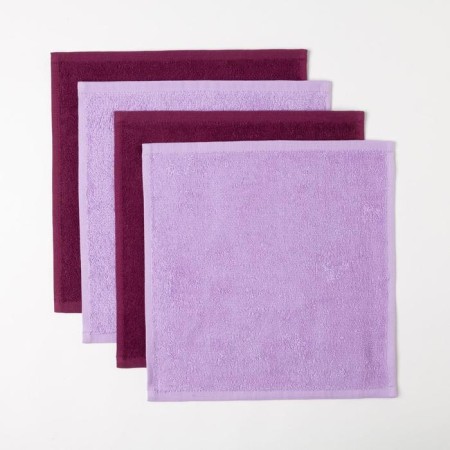 Set of terry towels "March 8" 30x30 cm - 4 pcs, 100% cotton 340 g/m2-1