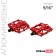 Pedals 9/16 "with a bearing, aluminum, red color