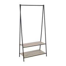 Axentia stand for clothing and storage, floor with 2 shelves, 80x160x40 cm