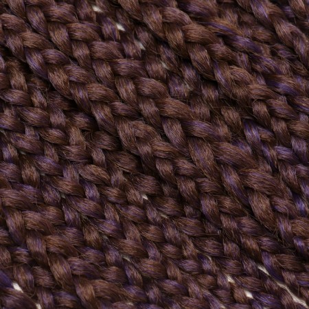 SIM-BRAIDS AFROKOSOS, 60 cm, 18 strands (CE), chestnut/dark blue (#FR-21)-1