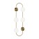 Bra Freya Fr5233WL-04BS Inversion, 240x165x720 mm, G9, 4x25W, brass color