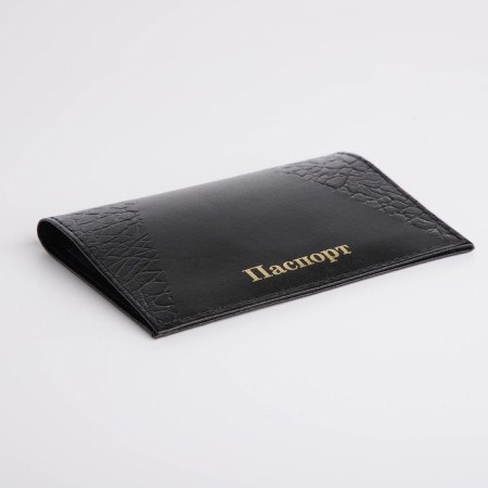 Cover for passport, black color-3