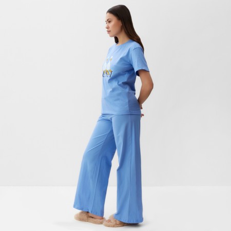 Pajama female (T -shirt and trousers) KAFTAN GUSSI p. 48-50, blue-2